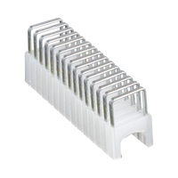 Paquete de 300 Grapas con Aislamiento,  para Cables CAT3 y CAT5e, Cable de Altavoz y Cable de seguridad de hasta 1/4'' × 5/16'' (6 mm × 8 mm).