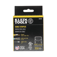 Paquete de 300 Grapas con Aislamiento, para Cables NM (RomexÆ) como 14/3, 14/3G, 12/3 y otros cables de hasta 11/32 x 19/32 (9 mm x 15 mm / 0.35 x 0.59 pulgadas).