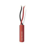 Carrete de 305 Metros de Alambre / 2 x 18 AWG / Plenum / Tipo FPLP-CL3P, FT6 / Color Rojo / Plenum / Para Aplicaciones en Sistemas de Detección de Incendio y Sistemas de Evacuación