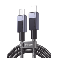 Cable USB-C USB-C | 1m | PD3.1 | 240W | Carga Rápida | 480 Mbps | Chip E-Maker | Caja de Aluminio | Nylon Trenzado | Compatible con Macbook Pro Air, iPhone 16/15 Plus Pro Max, Galaxy S24 Ultra, Pixel 9/8 Pro, etc.