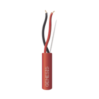 Bobina de 305 Metros / Alambre de Cobre / 2 x 16 AWG / Plenum / Tipo FPLP, CL3P, FT6 Plenum / Color Rojo / Para Aplicaciones en Sistemas de Detección de Incendio y Sistemas de Evacuación