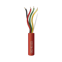Carrete de 305 Metros (1000 Pies) de Alambre / 4 x 14 AWG / Plenum / Tipo FPLP-CL3P / Resistente al Fuego / Color Rojo / Para Sistemas Contra Incendio o Sistemas de Evacuación