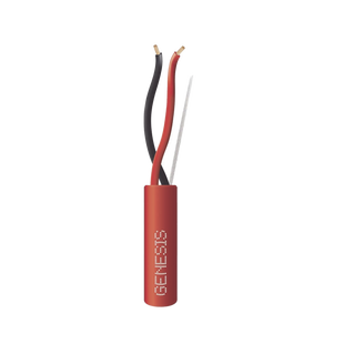 Carrete de Cable de 305 Metros / 2 x 14 AWG / Plenum / Tipo FPLP-CL3P / Color Rojo / Para Aplicaciones en Paneles de Detección de Incendio y Sistemas de Evacuación