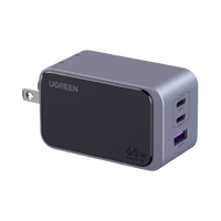 Cargador de 65W serie Nexode S | 3 Puertos de Carga Rápida | 2 USB-C | 1 USB-A | Tecnología GaN II | PD3.0 | QC4.0 | FCP/SCP/AFC/PPS/PPS2.0 | Tecnología de Protección Térmica | Optimiza la Carga | Carcasa Ignifuga.
