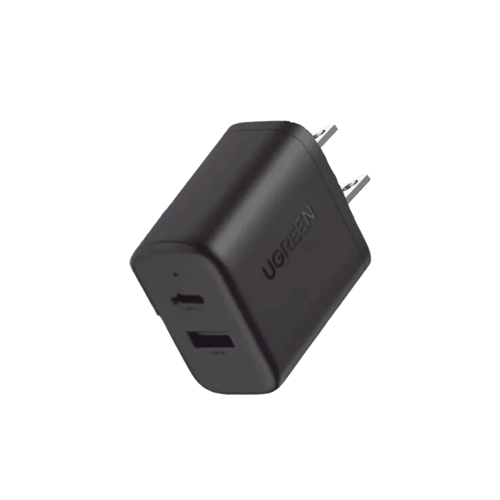 Cargador Rápido de 2 Puertos 20W Negro