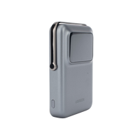 Power Bank Serie UNO Inalambrico | 10000mAh | 7.5W/20W  |  Con Emojis de Estado | Carga Rápida USB-C Bidireccional  | Pantalla TFT  Inteligente | Con Holder | Color Grey.