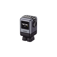 Cargador RobotGaN de 100W Serie UNO | 4 Puertos de Carga Rápida | 3 USB-C | 1 USB-A | PD 3.0 | QC 4.0 | Carga Inteligente | Tecnología GaN II | Zapato Magnético Extraíble | Carcasa Ignifuga | Pantalla LED