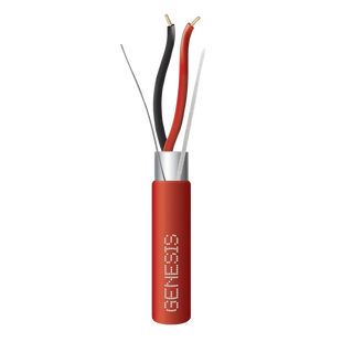 Carrete de Alambre 305 Metros / 2 x 16 AWG Blindado / PLENUM / Para Alarmas de Incendio