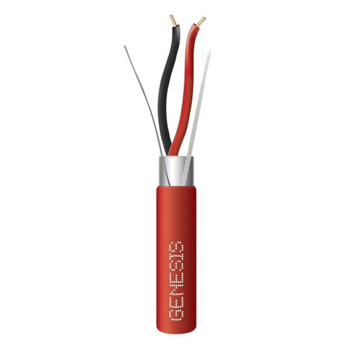 Carrete de Alambre 305 Metros / 2 x 16 AWG Blindado / PLENUM / Para Alarmas de Incendio