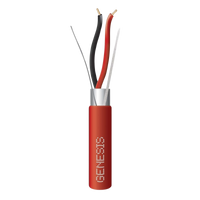Carrete de Alambre 305 Metros (1000 Pies) / 2 x 16 AWG Blindado / PLENUM / Para Alarmas de Incendio