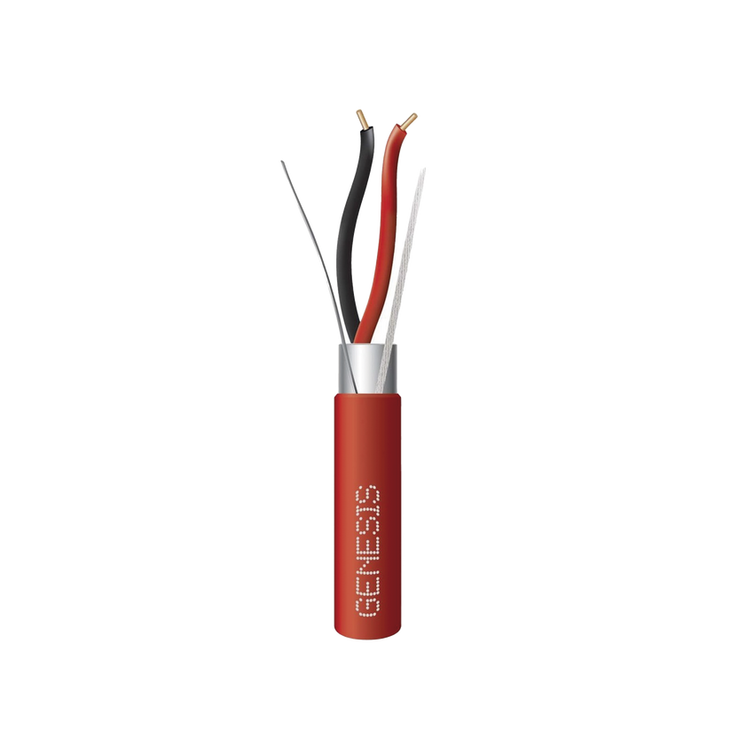 Bobina de Alambre 152 Metros / 2 x 16 AWG Blindado / PLENUM / Para Alarmas de Incendio