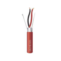 Carrete de 305 Metros de Cable / 2 x 14 AWG / Plenum / BLINDADO / Tipo FPLP / Color Rojo / Para Aplicaciones en Sistemas de Detección de Incendio y Sistemas de Evacuación
