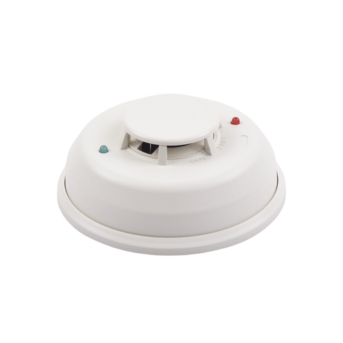 Detector Fotoelectrico de Humo de 4 Hilos con Relevador y Sensor de Temperatura, Serie i3
