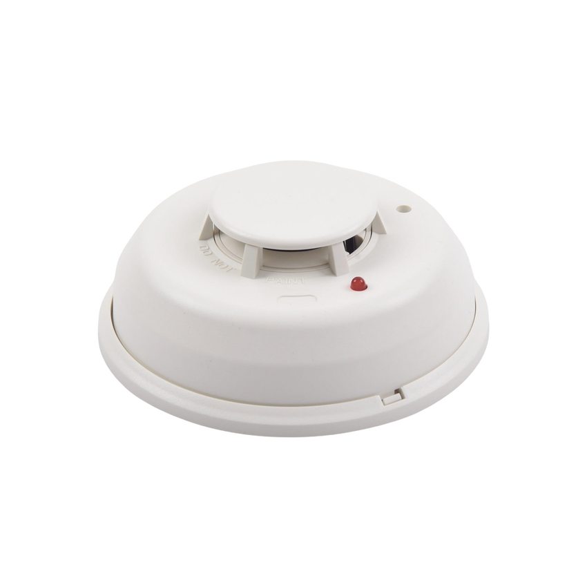 Detector Fotoelectrico de Humo de 4 Hilos con Relevador y Sensor de Temperatura, Serie i3