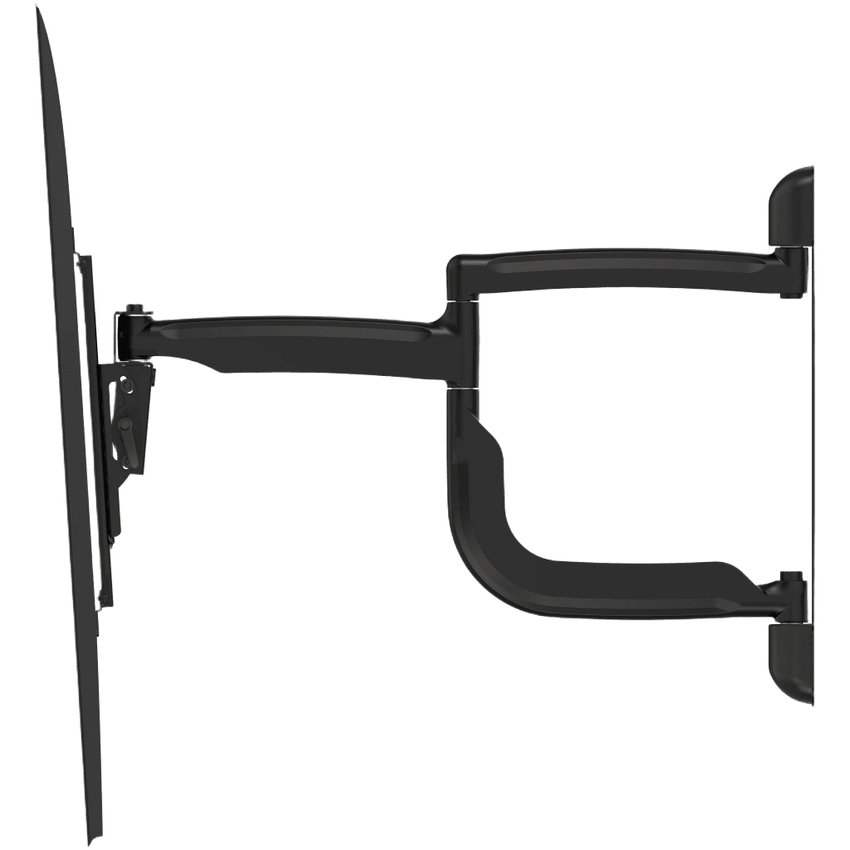 Soporte de Pared Articulado SmartMount para Pantallas 43" a 65"+ / Extensión 30.1" (765mm) / Capacidad 90 lb (41kg) / VESA 200x100 a 600x400mm / Pivote ±90° / Gestión Integrada de Cables