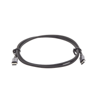 Cable USB-C a USB-C | 1 Metro (3.28 Pies) | Transferencia de Datos de 480 Mbps | Carga Rápida de Hasta 60W | QC 4.0/3.0/2.0 | PD3.0 | FPC | AFC | Protección Integrada | Caja de Aluminio | Nylon Trenzado | Color Negro