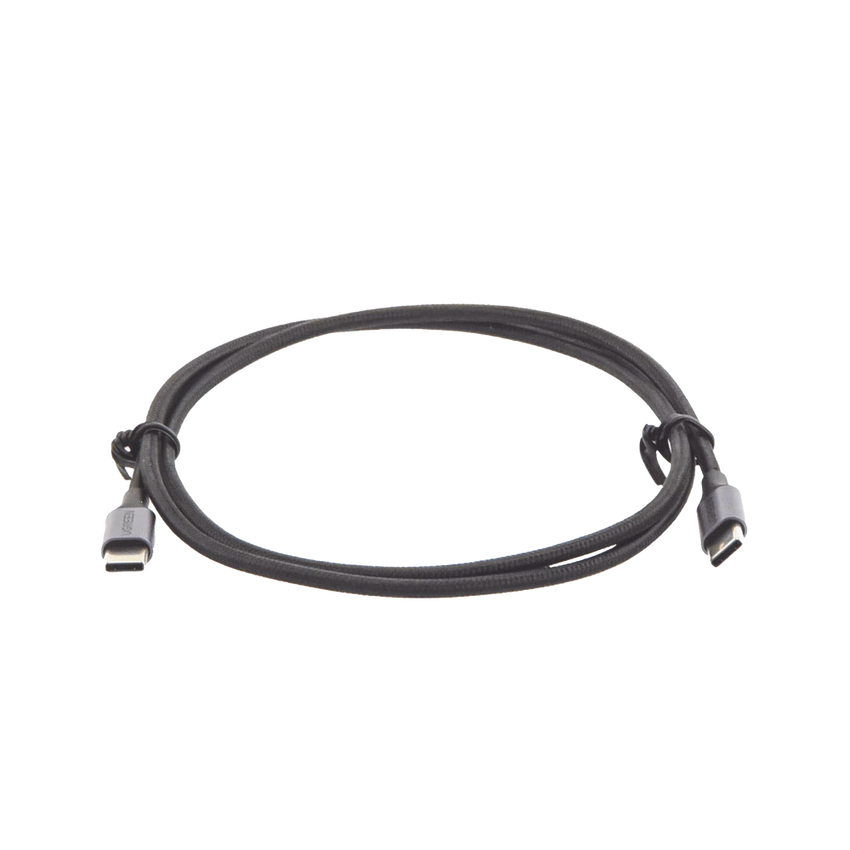 Cable USB-C a USB-C | 1 Metro (3.28 Pies) | Transferencia de Datos de 480 Mbps | Carga Rápida de Hasta 60W | QC 4.0/3.0/2.0 | PD3.0 | FPC | AFC | Protección Integrada | Caja de Aluminio | Nylon Trenzado | Color Negro