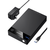 Carcasa de Disco Duro para  3.5" y  2.5" (Enclosure) | Con Cable USB 3.0 | Para HDD 3.5" / SSD 2.5" | SATA I/II/III | UASP | Hasta 16 TB | Compatible con Windows, Linux, Mac OS | No Requiere Controlador | Cable 1m | Incluye Adaptador d