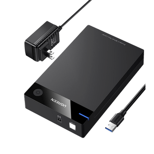 Carcasa de Disco Duro para  3.5" y  2.5" (Enclosure) | Con Cable USB 3.0 | Para HDD 3.5" / SSD 2.5" | SATA I/II/III | UASP | Hasta 16 TB | Compatible con Windows, Linux, Mac OS | No Requiere Controlador | Cable 1m | Incluye Adaptador d