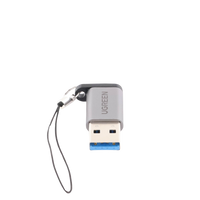 Adaptador USB 3.0 Macho a USB-C 3.1 Tipo C Hembra |Carga y Sincronización de Datos | Admite Corriente de 3A | Transferencia de hasta 5 Gbps | Amplia Compatibilidad | Chip VL160 | Caja de Aluminio | Color Gris