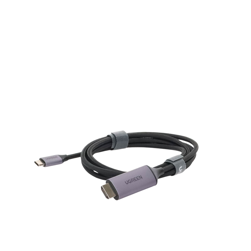 Cable USB-C 3.1 a HDMI 4K | 1.5 Metros (4.92 Pies) | Compatible con Thunderbolt 3 & 4 | Adaptador Tipo-C a HDMI | 4k@60Hz | Soporta Modo Espejo y Modo Extendido | Carcasa de Aluminio | Nylon Trenzado | Conector Niquelado | Blindaje Multicapa