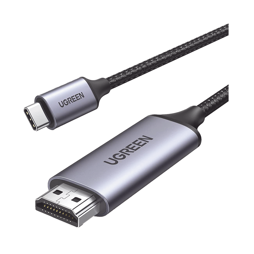 Cable USB-C 3.1 a HDMI 4K | 1.5m | Compatible con Thunderbolt 3 & 4 | Adaptador Tipo-C a HDMI | 4k@60Hz | Soporta Modo Espejo y Modo Extendido | Carcasa de Aluminio | Nylon Trenzado | Conector Niquelado | Blindaje Multicapa.