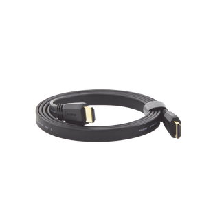 Cable HDMI 2.0 Plano de 1.5 Metros (4.92 Pies) / 4K@60Hz / HDR / 3D / HEC (Canal Ethernet HDMI) / ARC (Canal de Retorno de Audio / Color Profundo de 48 Bits / Audio de 32 Canales / HDCP / Audio Dolby True HD 7.1 / 18 Gbps / EstaÑado y Triple Blindaje / A