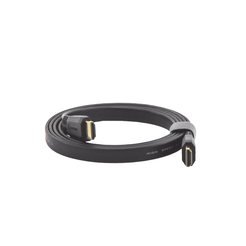 Cable HDMI 2.0 Plano de 1.5 Metros (4.92 Pies) / 4K@60Hz / HDR / 3D / HEC (Canal Ethernet HDMI) / ARC (Canal de Retorno de Audio / Color Profundo de 48 Bits / Audio de 32 Canales / HDCP / Audio Dolby True HD 7.1 / 18 Gbps / Esta�ado y Triple Blindaje / A