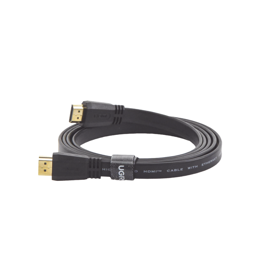 Cable HDMI 2.0 Plano de 1.5 Metros (4.92 Pies) / 4K@60Hz / HDR / 3D / HEC (Canal Ethernet HDMI) / ARC (Canal de Retorno de Audio / Color Profundo de 48 Bits / Audio de 32 Canales / HDCP / Audio Dolby True HD 7.1 / 18 Gbps / Esta�ado y Triple Blindaje / A