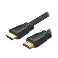 Cable HDMI 2.0 Plano de 5 m / 4K@60Hz / HDR / 3D / HEC (Canal Ethernet HDMI) / ARC (Canal de Retorno de Audio) / Color Profundo de 48 bits / Audio de 32 canales / HDCP /Audio Dolby True HD 7.1 / 18 Gbps / Estañado y Triple Blindaje / Anti Interfere