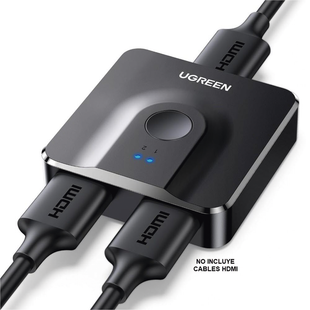 Switch/Divisor HDMI 4K 60Hz (Splitter) | Bidireccional (2 Entradas 1 Salida/1 Entrada 2 Salidas | Switch Conmutable | Led Indicador | 3D | HDR | Dolby Atmos | Potente Chip IC | Dise�o Compacto | No Requiere Energ�a