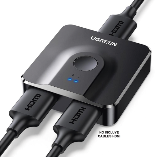 Switch/Divisor HDMI 4K 60Hz (Splitter) | Bidireccional (2 Entradas 1 Salida/1 Entrada 2 Salidas | Switch Conmutable | Led Indicador | 3D | HDR | Dolby Atmos | Potente Chip IC | Dise�o Compacto | No Requiere Energ�a
