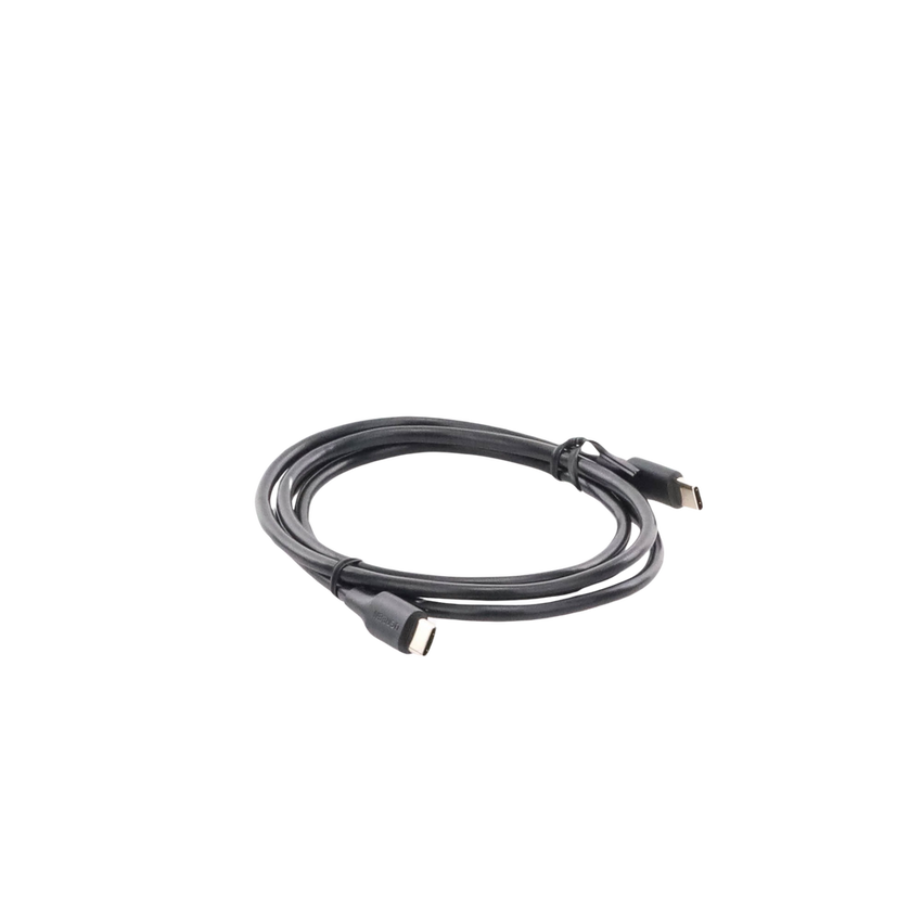 Cable USB-C a USB-C | 1 Metro | Carga Rápida de hasta 60W | Transferencia de datos de 480 Mbps | PD3.0 | QC 4.0/3.0/2.0 | FPC | AFC | Duradero y Flexible| Caja ABS | Cubierta de TPE | Color Negro.