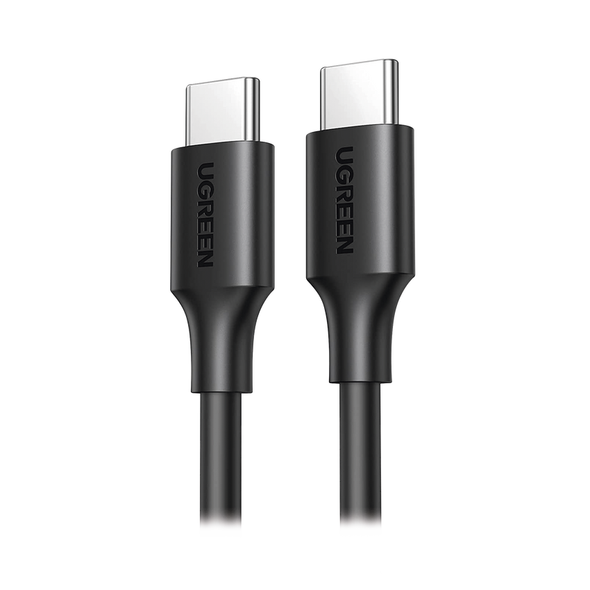 Cable USB-C a USB-C | 1 Metro | Carga Rápida de hasta 60W | Transferencia de datos de 480 Mbps | PD3.0 | QC 4.0/3.0/2.0 | FPC | AFC | Duradero y Flexible| Caja ABS | Cubierta de TPE | Color Negro.