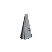 Jamba de contra galvanizada 7' 0", 5 3/4" con preparación para pestillo izquierdo