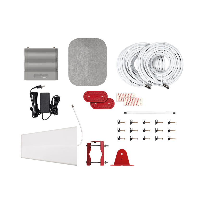 KIT Amplificador de Señal Celular, HOME MULTIROOM | Mejora la Señal Celular de todos los Operadores | Cubre áreas de hasta 900 m²
