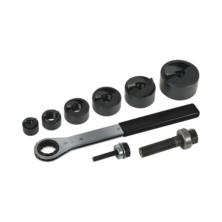 Juego de 6 Sacabocados de 1/2 a 2 Pulgadas (12.7 a 50.8 mm). con Estuche