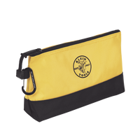KIT 5 Bolsos Ultra Resistentes para Herramientas con Base y cierre Zipper, Colores: gris claro, amarillo, naranja, azul, gris oscuro. Todos con Mosquetones de Aluminio.