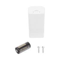 Contacto Magnético Inalámbrico sin magneto / Se puede conectar otro Sensor Cableado / 2 Zonas /Batería de Larga Duración 3-5 años