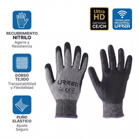 Guantes talla extra grande supraneema con recubrimiento de nitrilo.