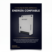 Fuente de Poder Regulada 12 Vcc / 13.5 Vcc / 15 Vcc para 8 Cámaras / 8 Amperes (1 Amp por Salida) / Voltaje de Entrada 90 - 130 VCA / Filtro de Ruido para Cámaras 4K / Modo para Largas Distancias