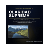 Pantalla Profesional LED 55" para Exterior con Vidrio Templado de Protección 5T, Full HD (1080p), HDMI/HDBaseT (LAN), Brillo 3500 cd/m2. Compatible VESA