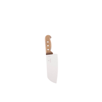Cuchillo Santoku Wood de 17 cm, Filo con Corte Recto, Estilo Japonés