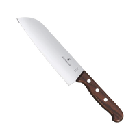 Cuchillo Santoku Wood de 17 cm, Filo con Corte Recto, Estilo Japonés