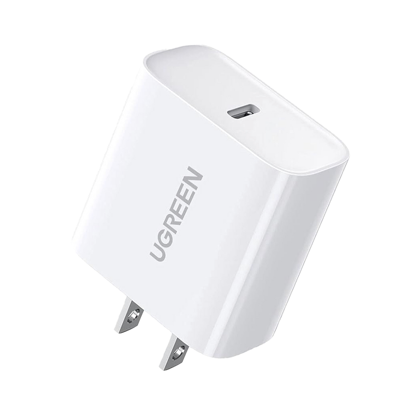 Cargador USB-C de 20W | 1 USB-C de Carga Rápida | QC4.0+ | PD3.0 | PPS | BC1.2| Carga Inteligente | Chip PWM | Múltiple Protección | Mayor Eficiencia Energética | Tamaño Compacto | Carcasa Ignifuga | Color Blanco.