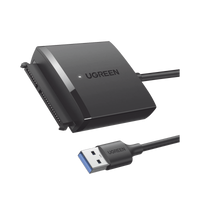 Adaptador USB 3.0 a SATA III | Compatible con Disco Duro HDD y SSD de 2.5" y 3.5" de hasta 12 TB | Velocidad USB 3.0 de hasta 5 Gbps | Alta Velocidad con UASP & TRIM | Cable de 50 cm.