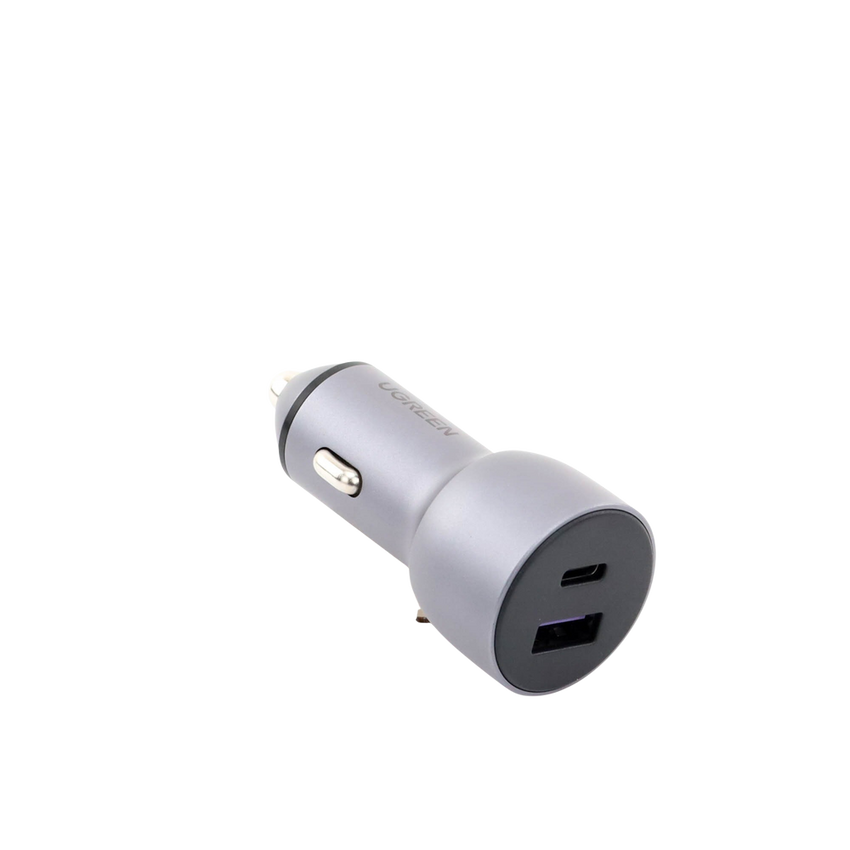 Cargador de Auto 52.5W | Puerto USB-A y USB-C | Carga R�pida | Compatible con Veh�culos de 12 y 24 VCD | PD3.0 + QC3.0 | Chip Inteligente | Dise�o Compacto Mayor Eficiencia Energ�tica | Caja de Aluminio