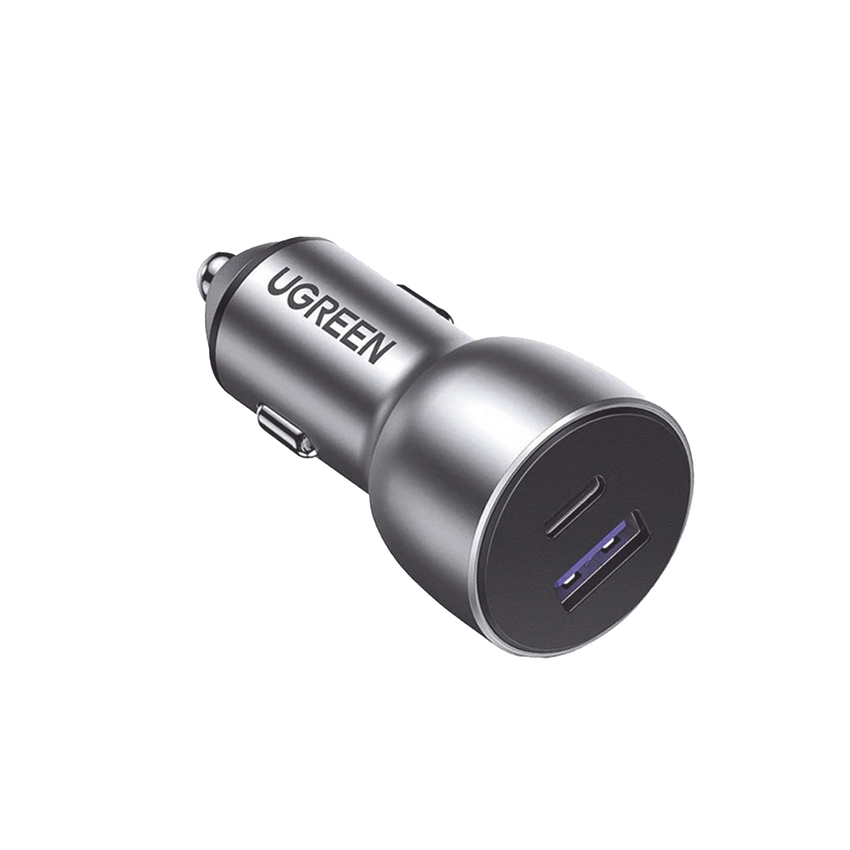 Cargador de Auto 52.5W | Puerto USB-A y USB-C | Carga R�pida | Compatible con Veh�culos de 12 y 24 VCD | PD3.0 + QC3.0 | Chip Inteligente | Dise�o Compacto Mayor Eficiencia Energ�tica | Caja de Aluminio