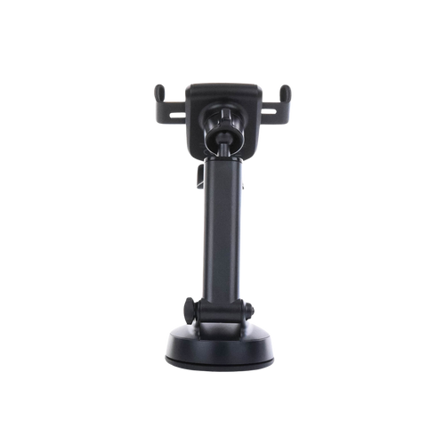 Soporte de Celular para Automóvil con Ventosa / Diseño de Sujecion en Triangulo / Ajustable 270° / Rotable / Estirable / Amplia Compatibilidad con dispositivos de 4'' a 7'' / Color Negro