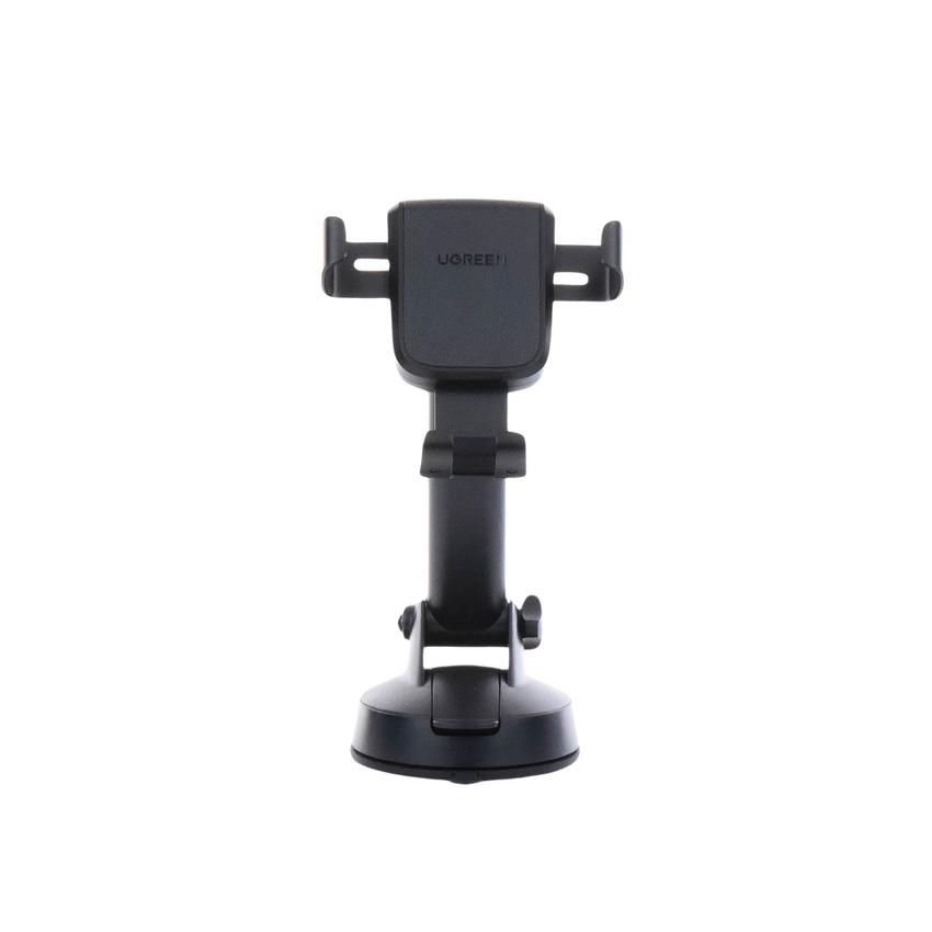 Soporte de Celular para Automóvil con Ventosa / Diseño de Sujecion en Triangulo / Ajustable 270° / Rotable / Estirable / Amplia Compatibilidad con dispositivos de 4'' a 7'' / Color Negro